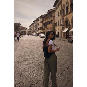 Black Suede Backpack